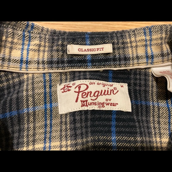 Original Penguin yellow, blue and grey flannel - Picture 6 of 7